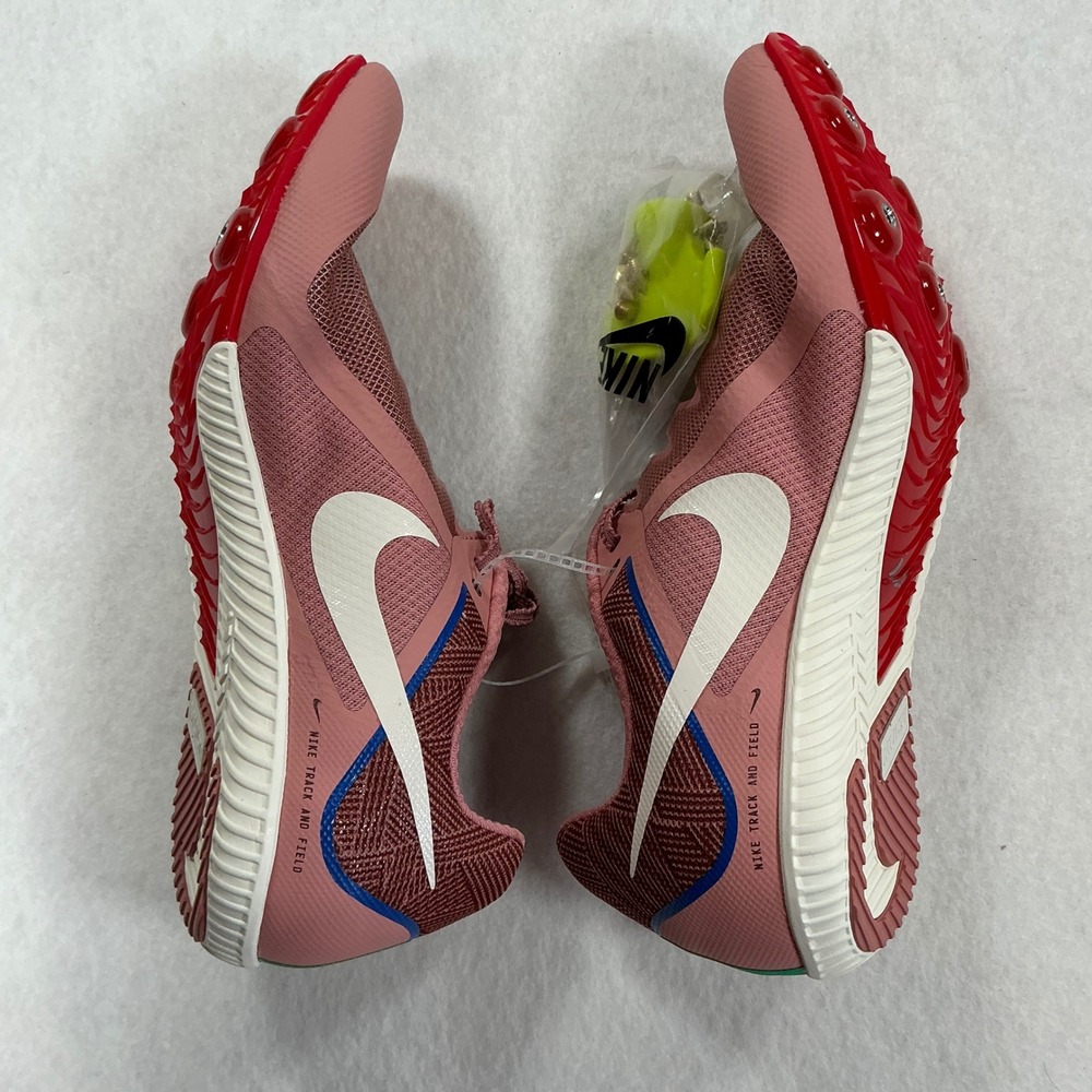 Nike Rival Multi Track Field Spikes Pink Red HQ2062-600 Mens‎ 10.5 Womens 12